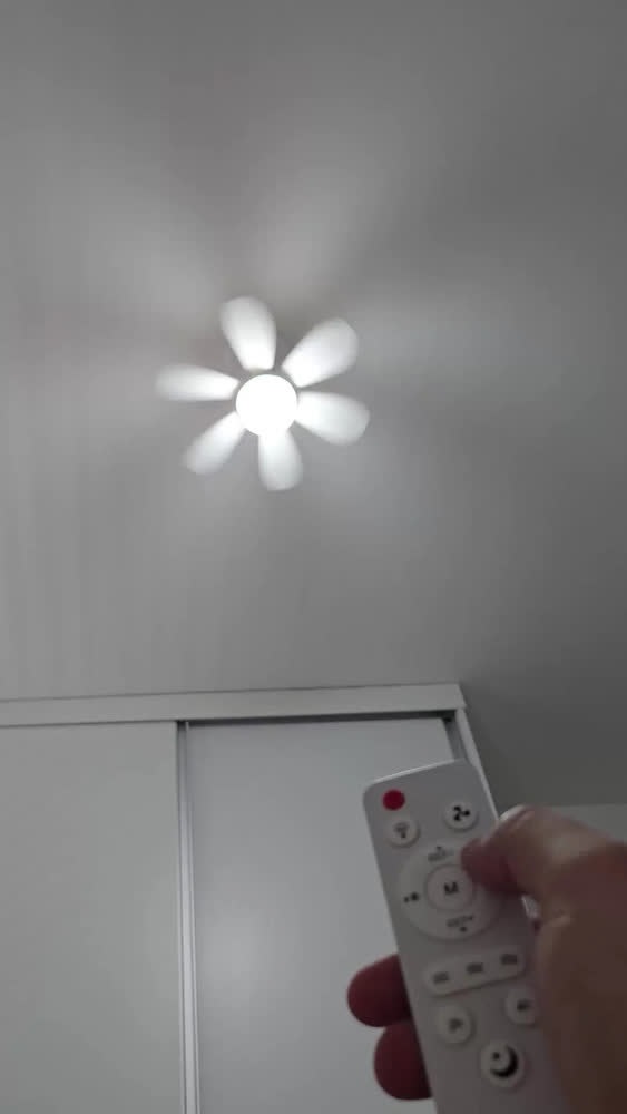foto de Ventilador De Teto Led 6 Pás Branco Dry Tech 42 Cm 50hz/60hz Branco Plástico 6