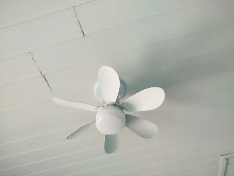 foto de Ventilador De Teto Led 6 Pás Branco Dry Tech 42 Cm 50hz/60hz Branco Plástico 6