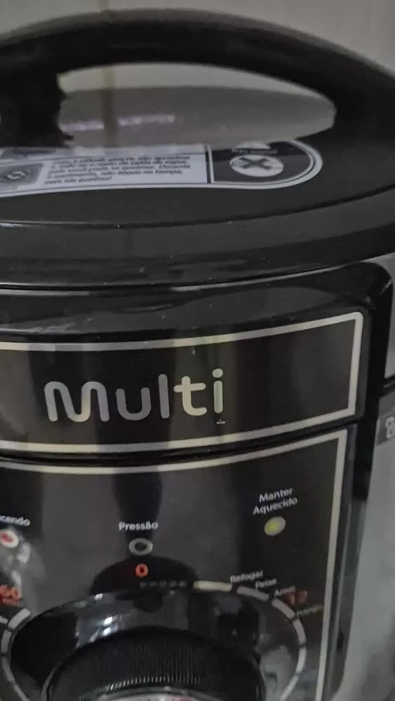 foto de Panela de Pressão Elétrica Mecânica 11 Funções 6L 1000W GO50 Multilaser