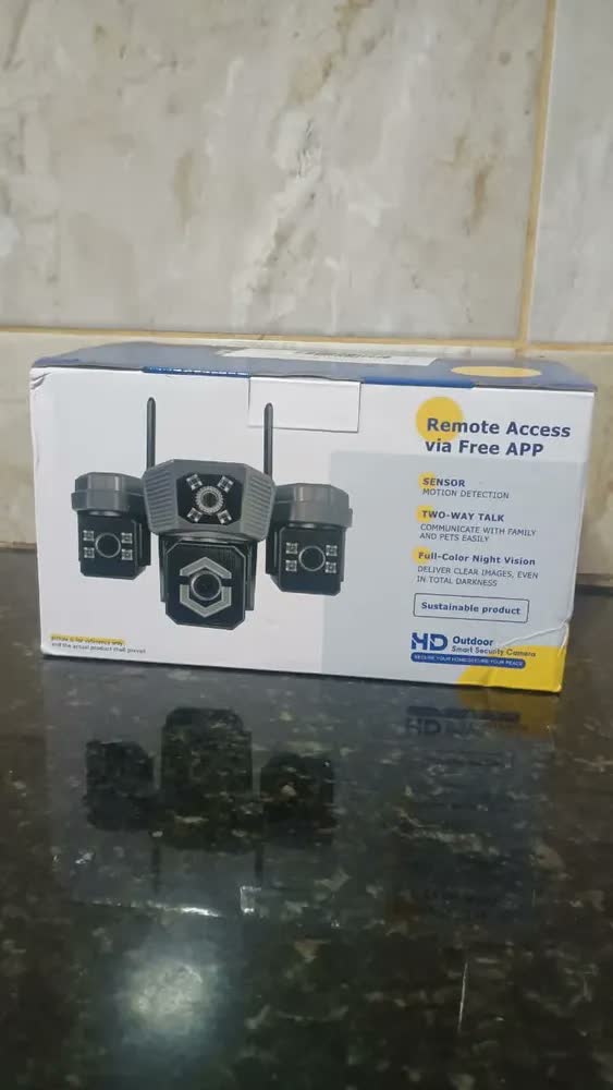 foto de Daoyee Câmera De Segurança Wifi Profissional 3 Lentes Preto 1080P