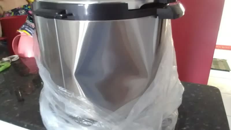 foto de Panela De Pressão Elétrica Digital 6l, Fmaxx, Inox 1000w Cinza 60hz