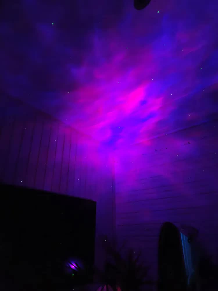 foto de Luminária Astronauta Projetor de Luz Galáxia Nebulosa Estrelas Infantil Quarto Tedy cc
