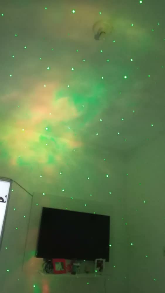 foto de Luminária Astronauta Projetor de Luz Galáxia Nebulosa Estrelas Infantil Quarto Tedy cc