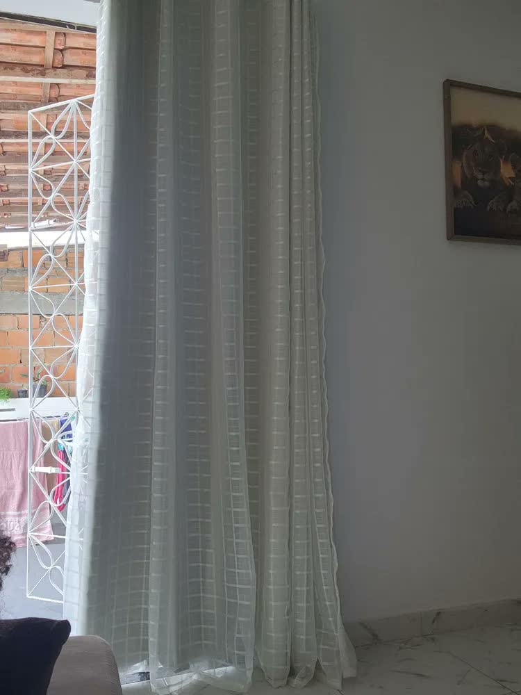 foto de JVM Home & Decor Blackout PVC Voil 2,80x2,30 Bege Sala e Quarto