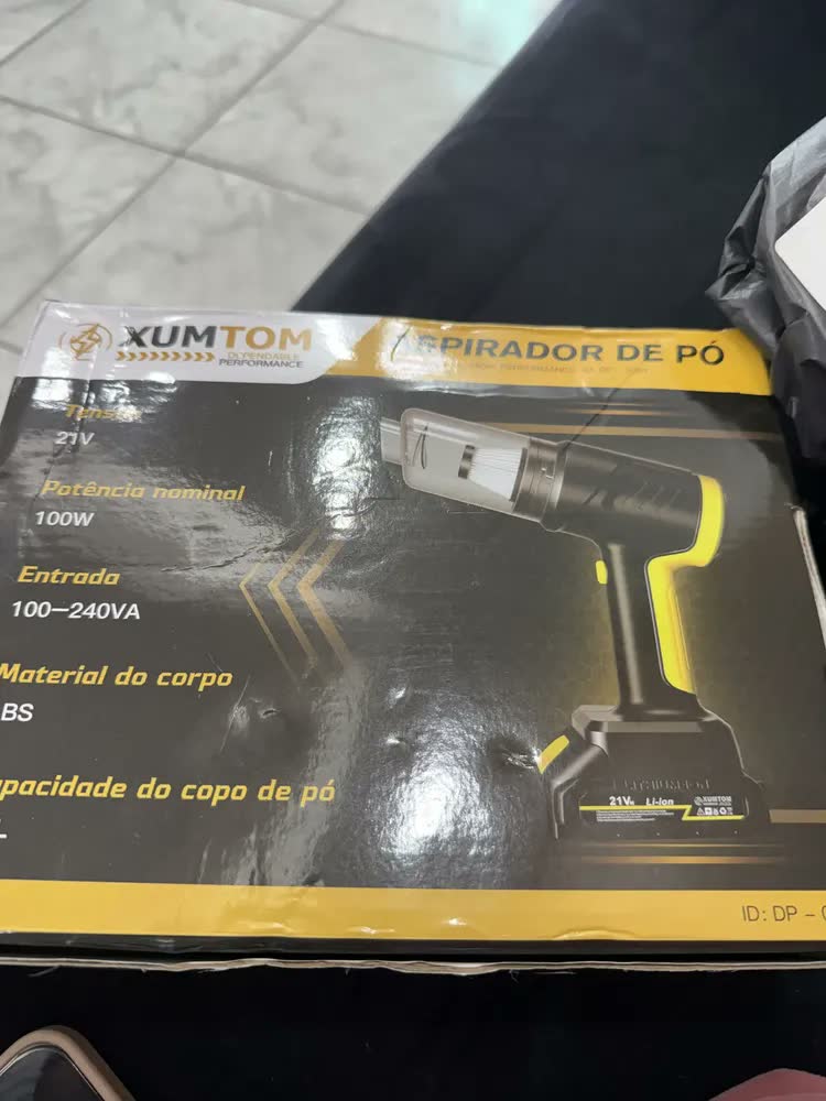 foto de Aspirador De Pó Portatil Recarregável Turbo Com Bateria 21v Sem Fio Automotivo Elétrico Soprador Para Casa Carro Escritório