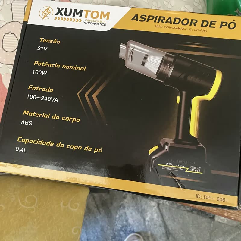 foto de Aspirador De Pó Soprador Bateria Recarregável De 21V Com Filtro Reutilizável Portátil Sem Fio Limpeza Completa Casa Automoveis