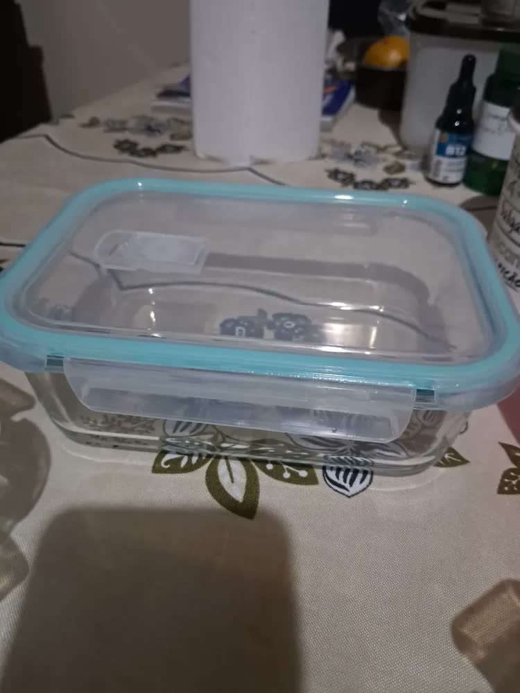 foto de Kit 3 Potes de Vidro com Tampa Hermética com Válvula de Respiração