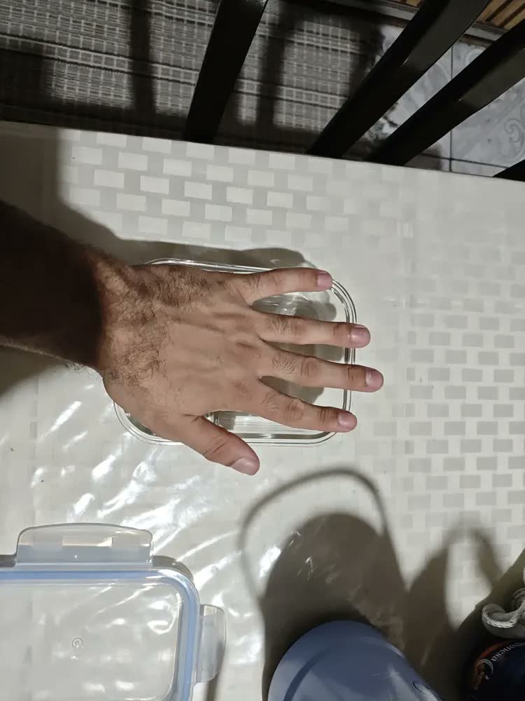 foto de Conjunto 3 Potes Hermético Vidro C/ Divisória Marmita 640ml Transparente