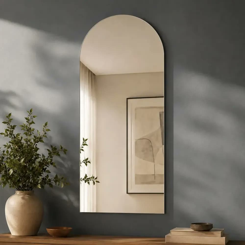 Espelho Arcos Dilar Decor Grande Retangular Lapidado E Polido Pinterest 90x40cm Luxo Moderno Sem Moldura Sala Quarto Banheiro Lavabo Decoraçao Casa Hall Suporte