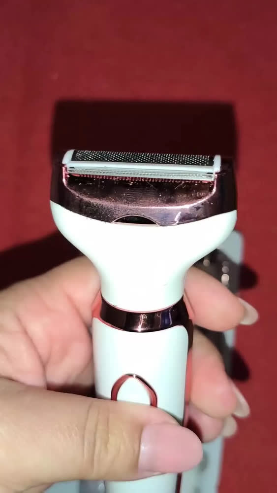 foto de Depilador Elétrico 4 Em 1 Aparador Pelos Feminino Depilador Facial Feminino Depilador De Sobrancelha Depilador Feminino Íntimo Aparador Pelo Facial Maquininha Depilação Bivolt USB Portátil Branco