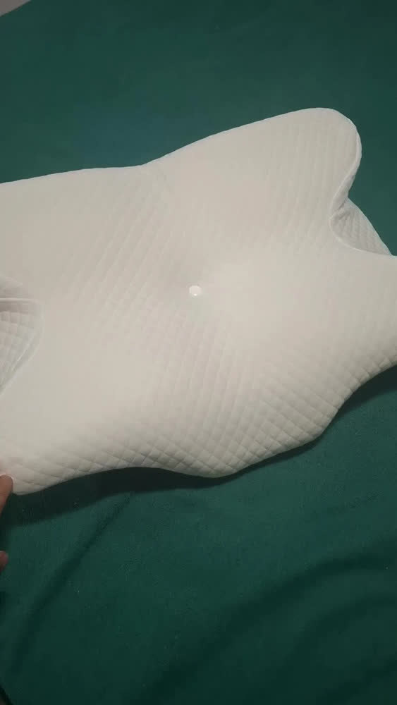 foto de Travesseiro Cervical Ortopédico Magnétic Carvão Ativado Ergonomia Anti Apneia Ronco Alivio Dores