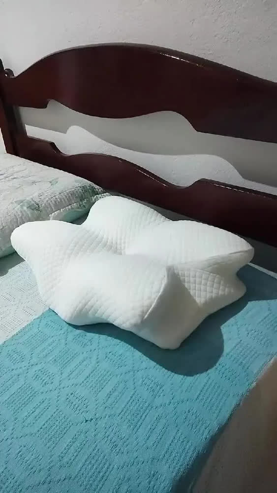 foto de Travesseiro Cervical Ortopédico Magnétic Carvão Ativado Ergonomia Anti Apneia Ronco Alivio Dores