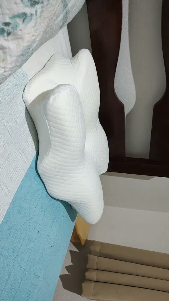foto de Travesseiro Cervical Ortopédico Magnétic Carvão Ativado Ergonomia Anti Apneia Ronco Alivio Dores