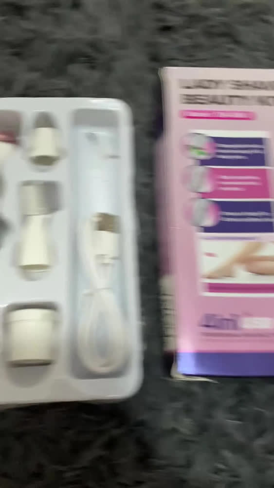 foto de Depilador Elétrico Feminino e Masculino Indolor 4 Em 1 Corporal Recarregável USB Aparador Íntimo Removedor de Pelos Facial Nariz Orelha Sobrancelha Sem Dor Portátil Multifuncional VETKA BEAUTY