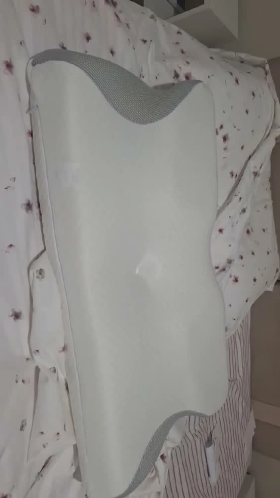 foto de Travesseiro Ortopédico Cervical SingWange para Alívio da Dor com Espuma Viscoelástica e Capa Removível