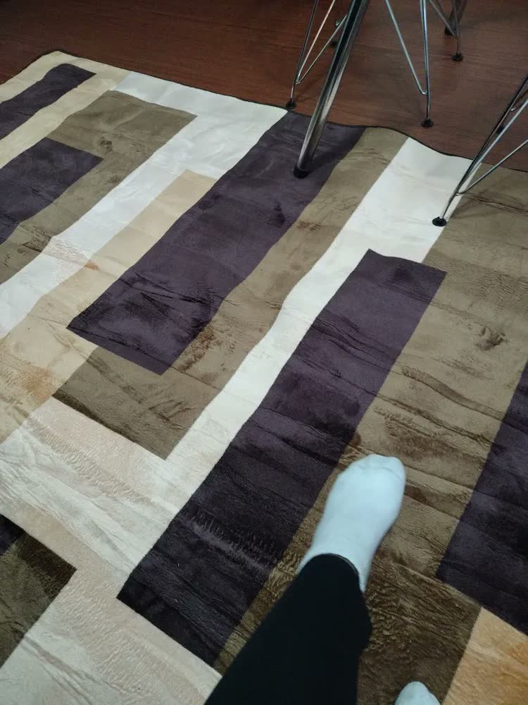 foto de Tapete 200x140 Para Sala E Quarto Aveludado 2 M 1.4 M Bordo Circulos