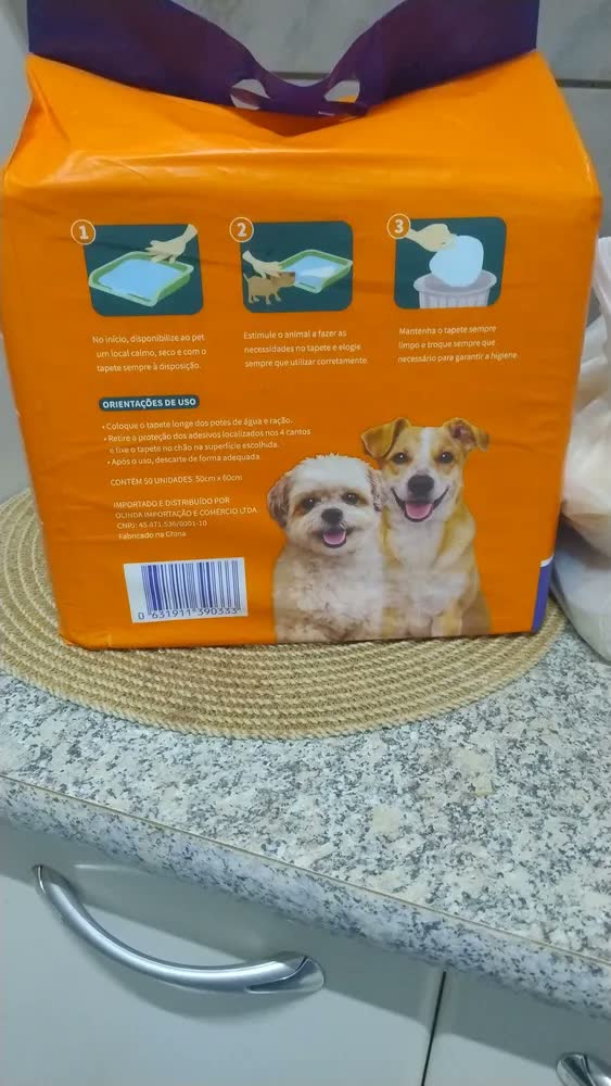foto de Tapete Higiênico para Cães Gatos Pets Manta Absorvente 50 Unidades 50x60 cm Absorção Rápida PawSoft Premium