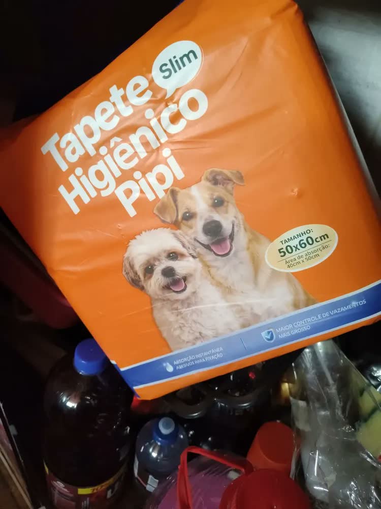 foto de Tapete Higiênico para Cães Gatos Pets Manta Absorvente 50 Unidades 50x60 cm Absorção Rápida PawSoft Premium