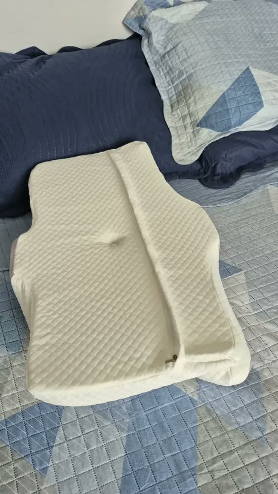 foto de Travesseiro Cervical Jinqsing De Espuma Viscoelástica Com Capa Removível Para Alívio Da Dor