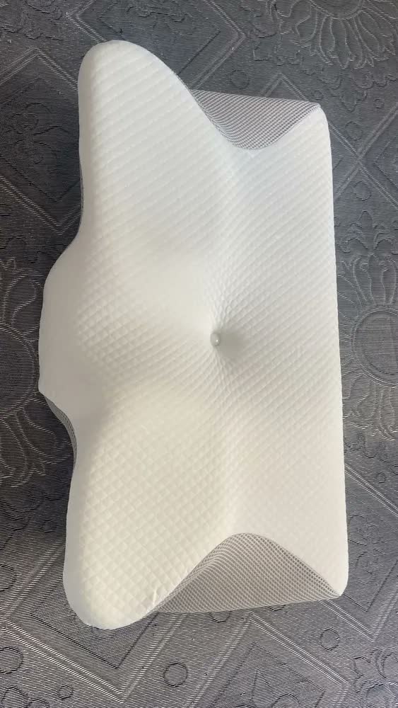 foto de Travesseiro Cervical Ergonômico de Espuma Memória com Capa Respirável