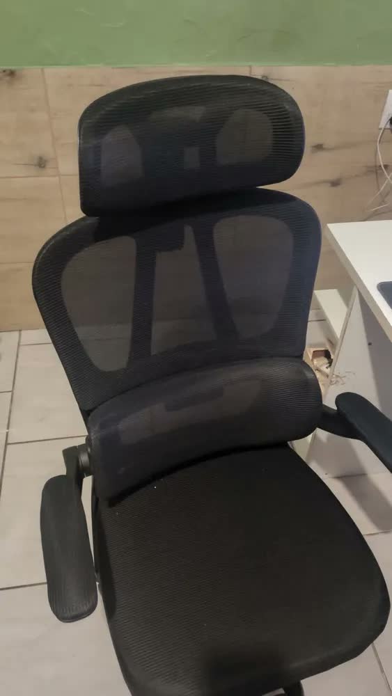 foto de Cadeira Ergonômica Mesh Preta Para Escritório