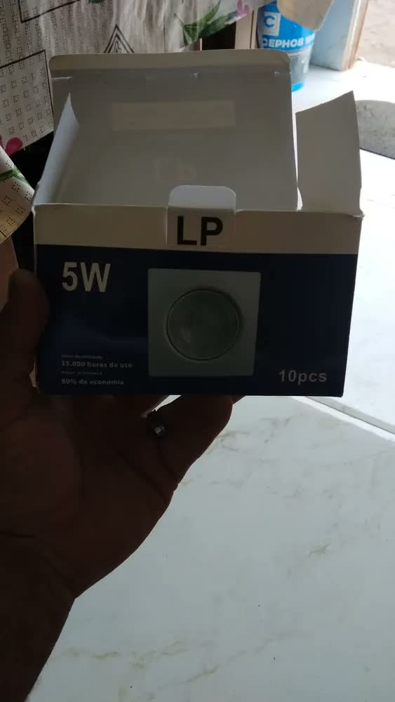 foto de Kit 10x Spot Led Redondo Luminária Embutir 5w Teto Gesso Cor Branco-Frio 6500K Estrutura Branco Marca Youl