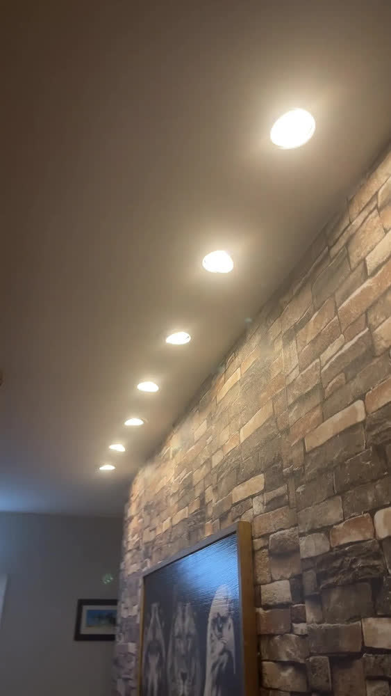 foto de Kit 10x Spot Led Redondo Luminária Embutir 5w Teto Gesso Cor Branco-Frio 6500K Estrutura Branco Marca Youl