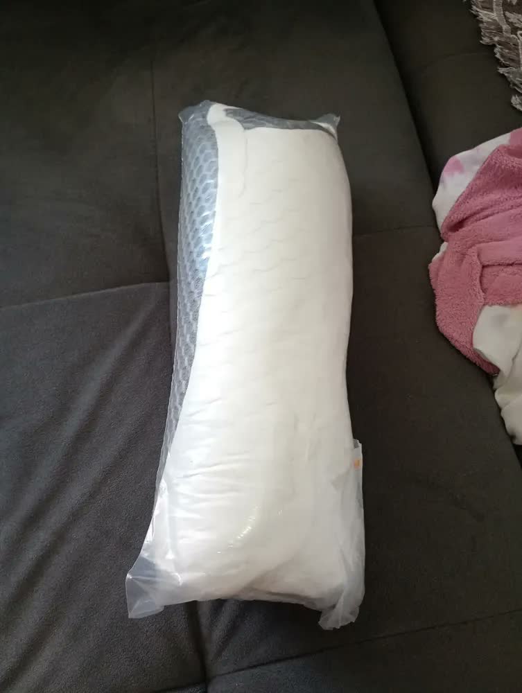 foto de Travesseiro Cervical Viscoelástico Ortopédico Betwo Para Alívio da Dor No Pescoço
