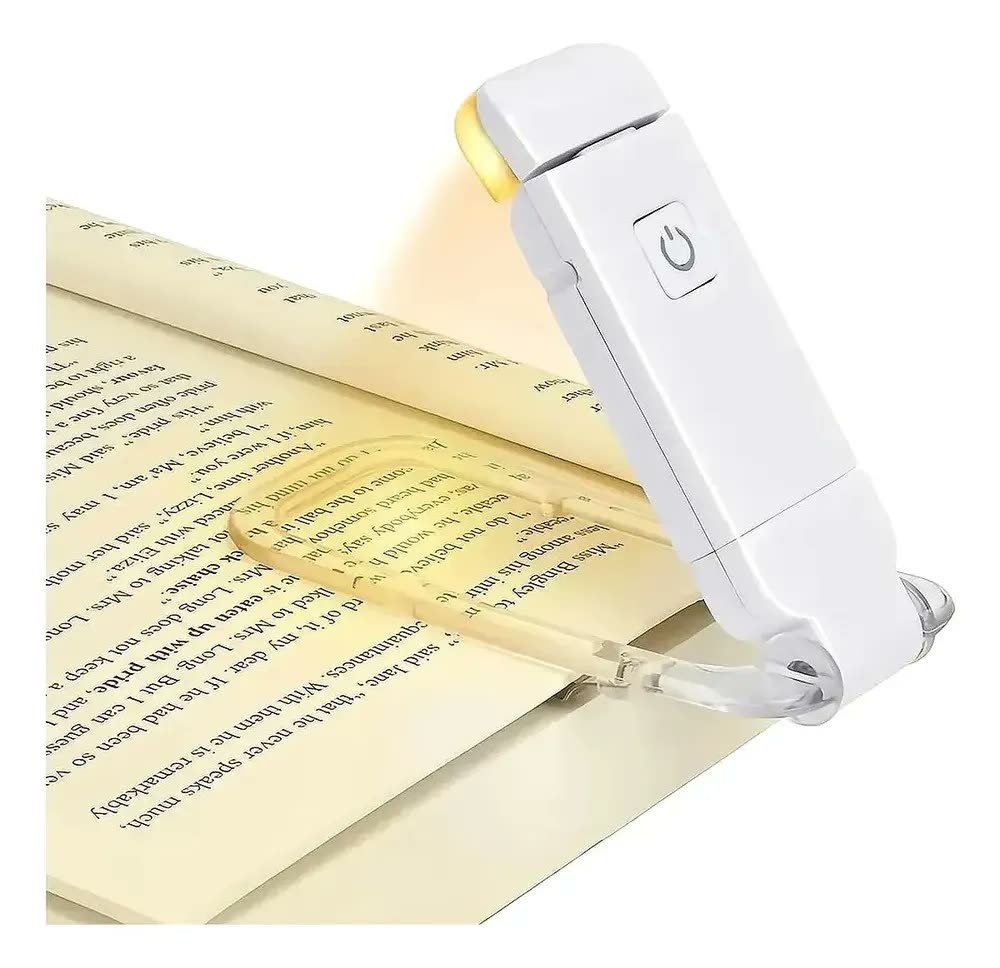 Luminária LED para Leitura USB Recarregável Portátil com Clipe – ALVOO HOME TEXTIL
