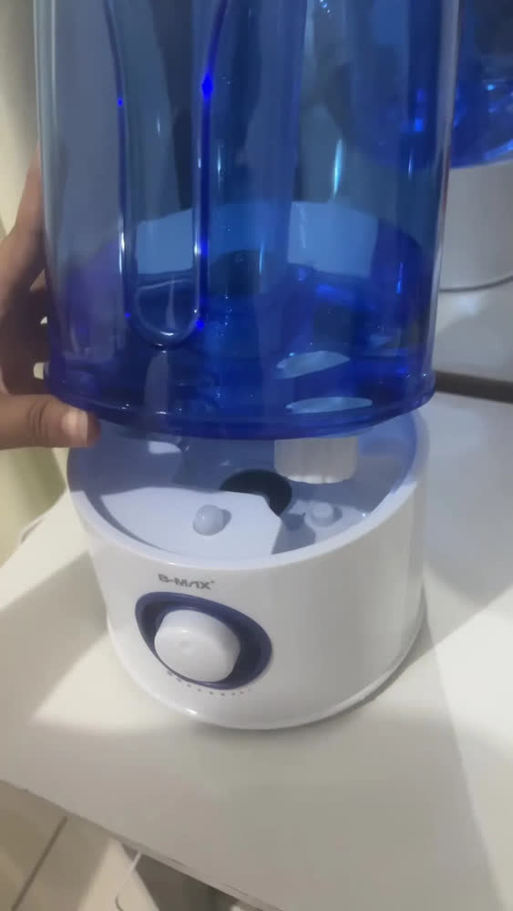 foto de Umidificador de Ar Grande Profissional Ultrassônico Silencioso 3,5 Litros Bivolt Melhor Umidificador para Ambiente Grande Luminária Led Purificador Climatizador Escritório Quarto Sala