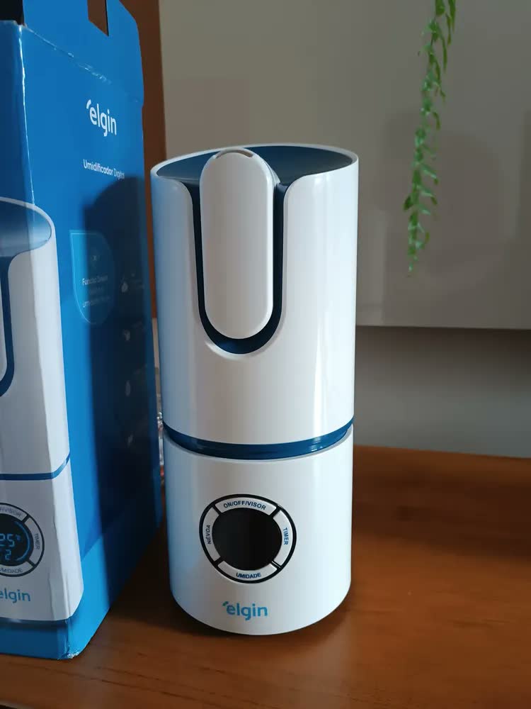 foto de Umidificador De Ar Elgin Ultrassónico Bivolt 127v 220v Ambiente Portátil 360° Difusor De Aromas Aromatizador Silencioso Quarto Bebe Com Tanque De Água Grande De 2,5 Litros Grande Risemberg