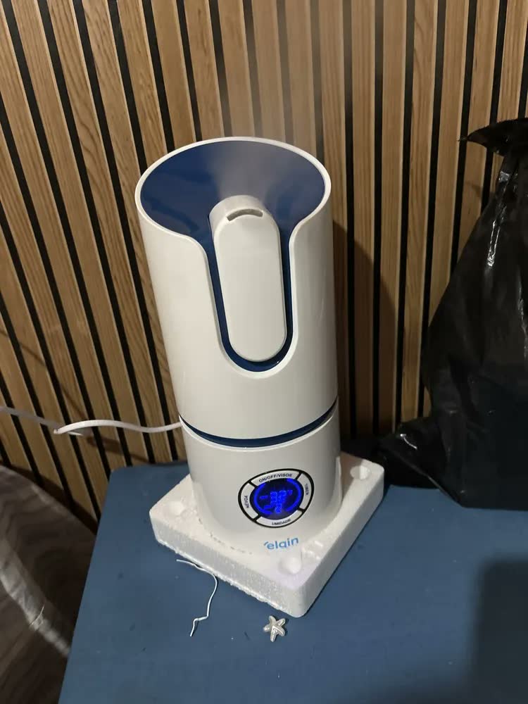 foto de Umidificador De Ar Elgin Ultrassónico Bivolt 127v 220v Ambiente Portátil 360° Difusor De Aromas Aromatizador Silencioso Quarto Bebe Com Tanque De Água Grande De 2,5 Litros Grande Risemberg