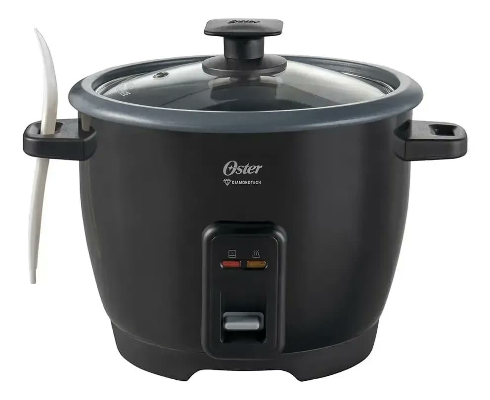 Panela Elétrica De Arroz Diamondtech Oster Black 1,2l Oster