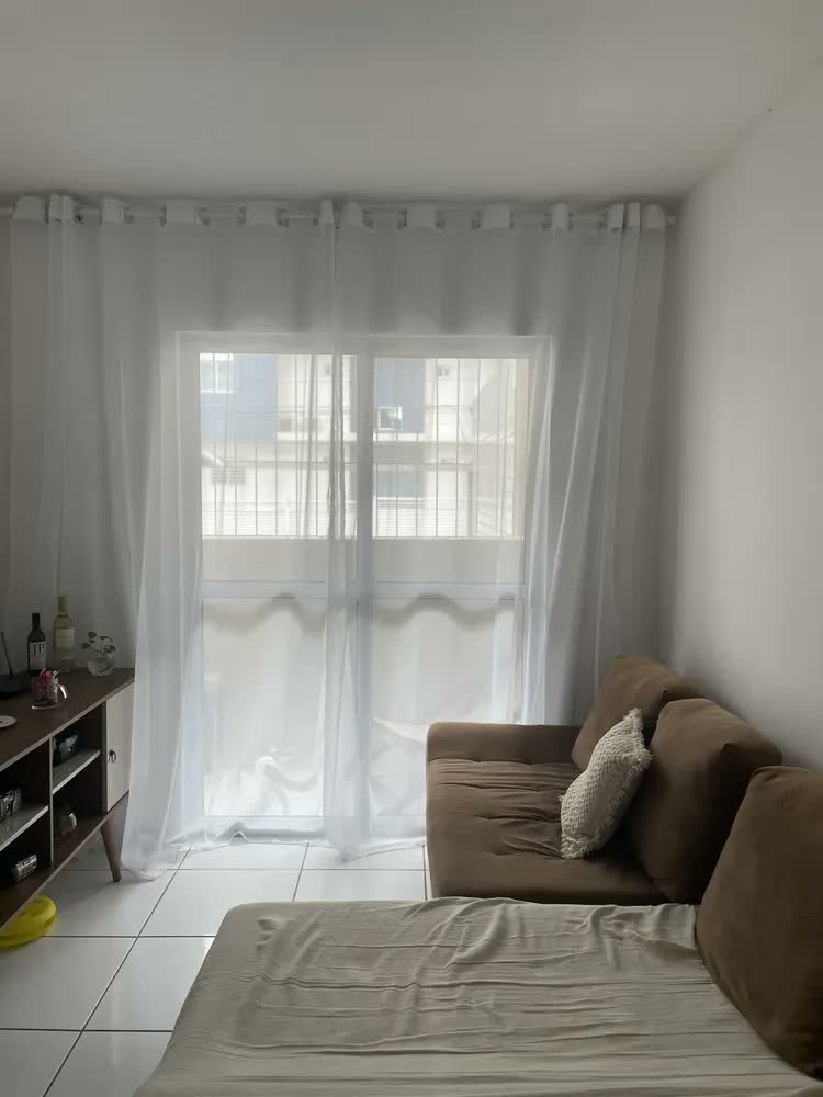 foto de Cortina De Voil Voal 5.00x2.80 Para Varão Sala E Quarto