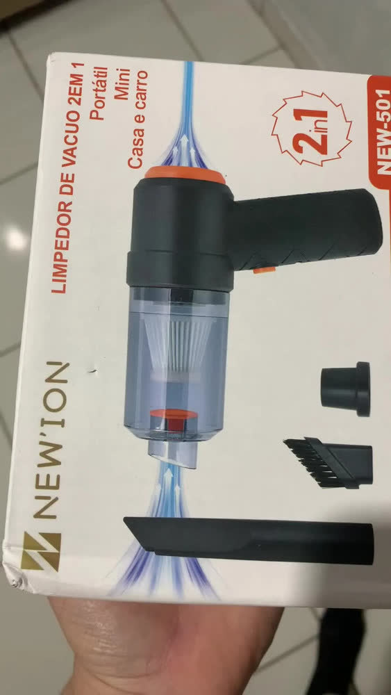 foto de Aspirador Portátil VOXLY 2 em 1 sem Fio para Carro e Casa, 120W