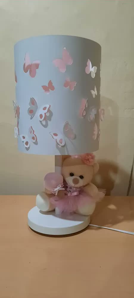 foto de Abajur Borboletas/ Quarto Bebê/ Criança/ Infantil/ Recortes